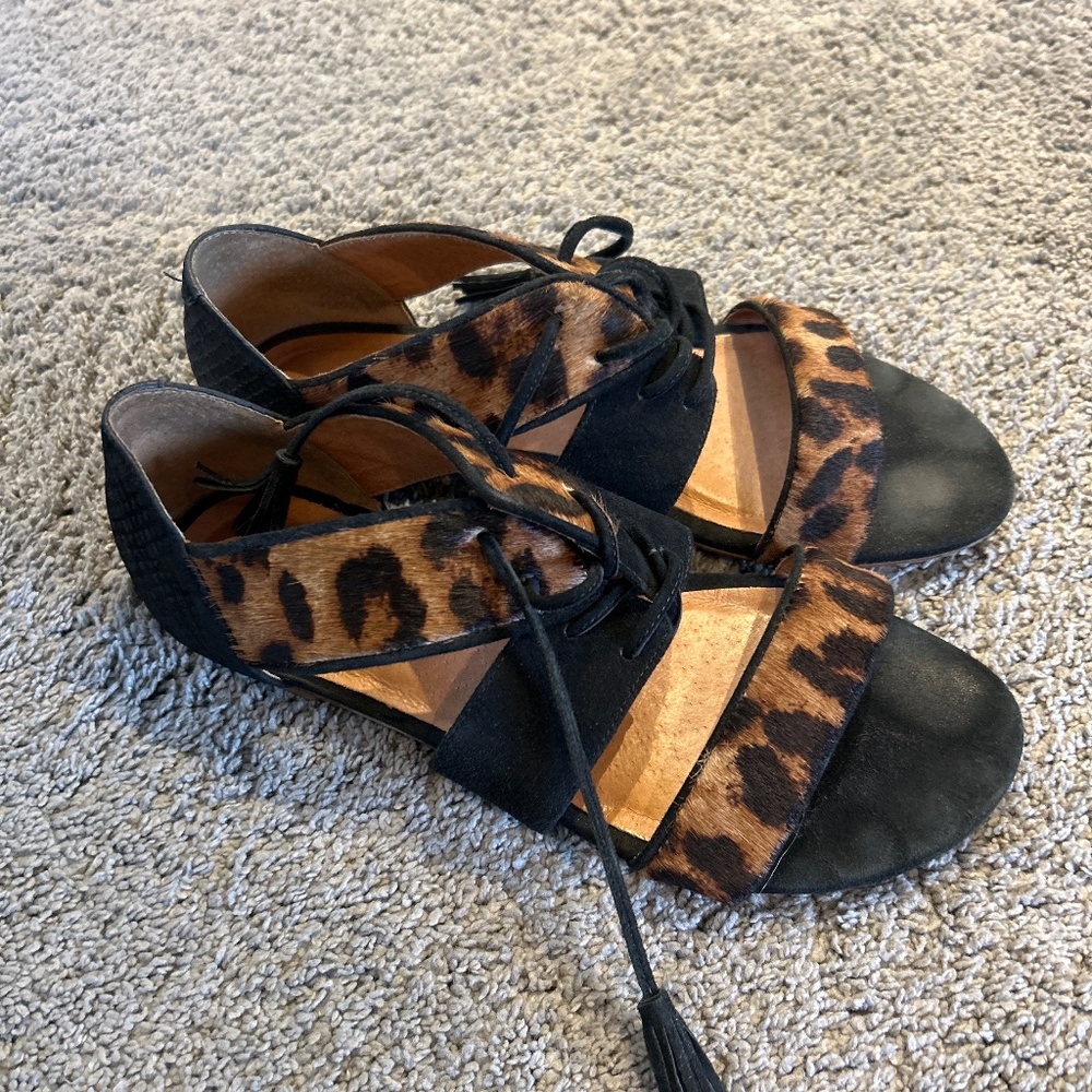 Madewell animal print sandals